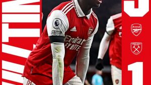 ARSENAL 3-1 WEST HAM: PEMIMPIN ELECTRIC PREMIER LEAGUE DATANG DARI BELAKANG UNTUK MENGALAHKAN PENGUNJUNG DENGAN BLITZ BABAK KEDUA